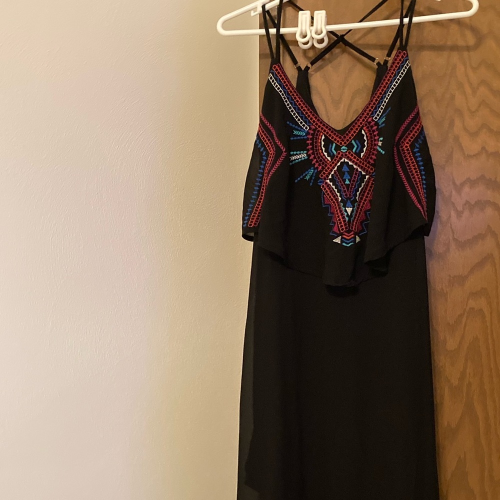 Black maxi dress